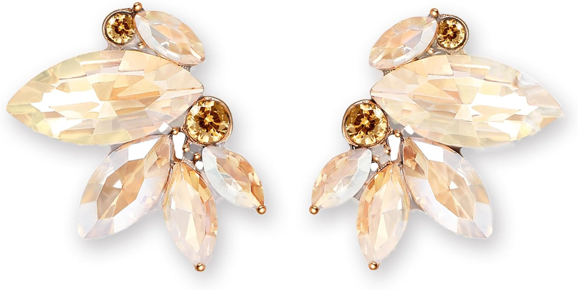 Sparkly Rhinestone Drop Earring Dainty Faux Crystal Earring Studs for Women Wedding Prom Party | Amazon (US)