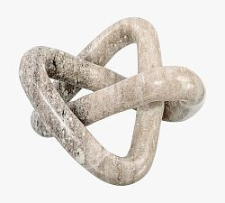 Variegated Marble Link Knot Decorative Object | Pottery Barn (US)