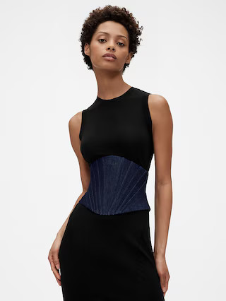 GapStudio Denim Corset Belt | Gap (US)