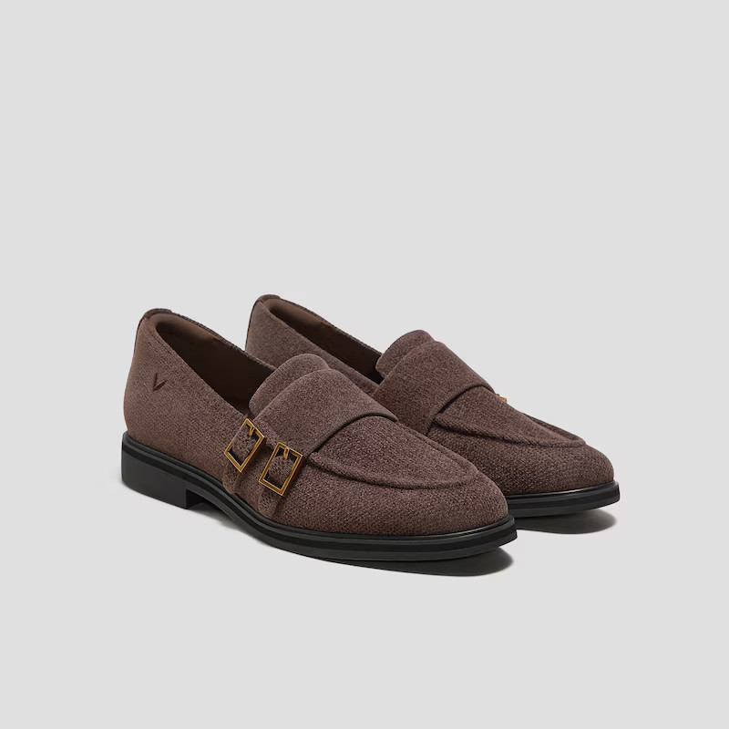 Round-Toe Velvet Penny Loafers (Luciana) | VIVAIA