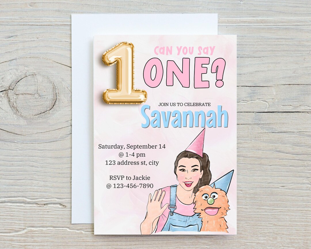 EDITABLE Ms. Rachel Birthday Invitation , Kids Birthday Party, Toddler Birthday Party, Printable ... | Etsy (US)