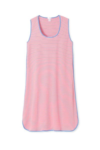 Pima Tank Gown in Cabana | LAKE Pajamas