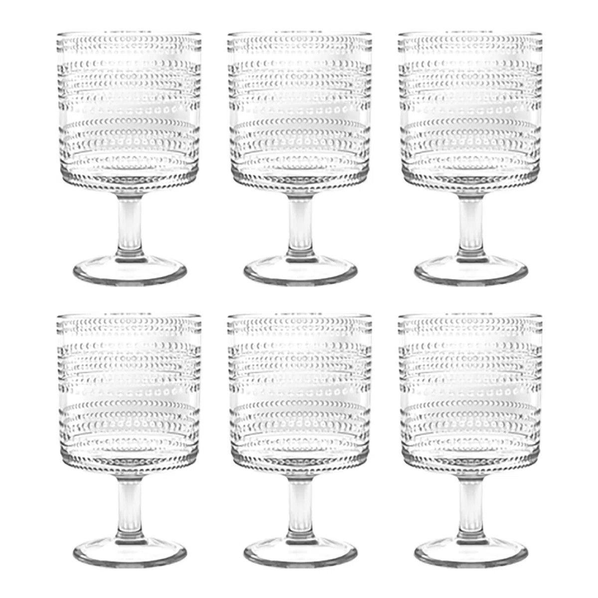 Humberly 14oz. Acrylic Drinking Glass Set (Set of 6) | Wayfair North America