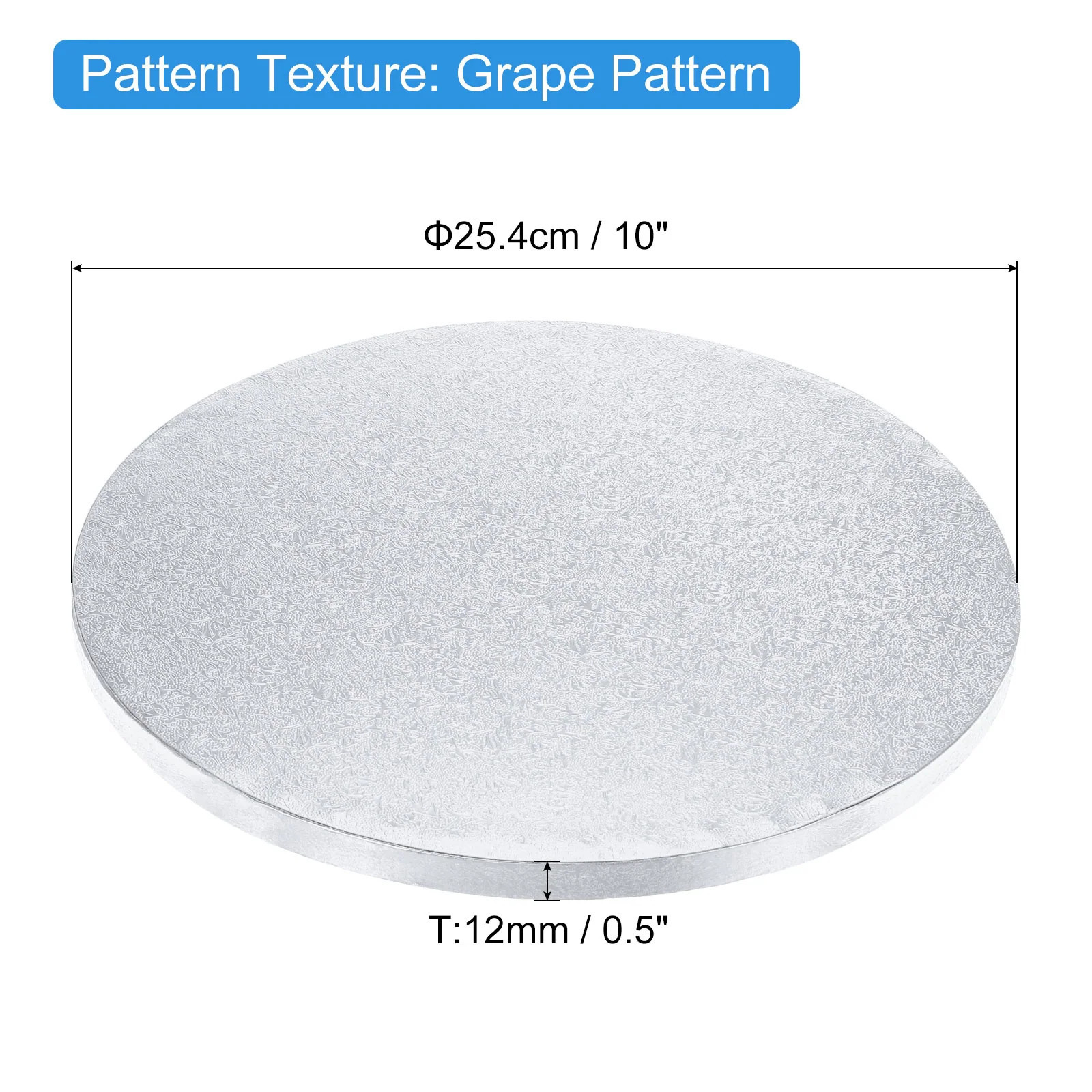 Cake Boards, 1Pcs Cardboard Cake Drums, 1/2" Thick Round Cake Base | Bed Bath & Beyond