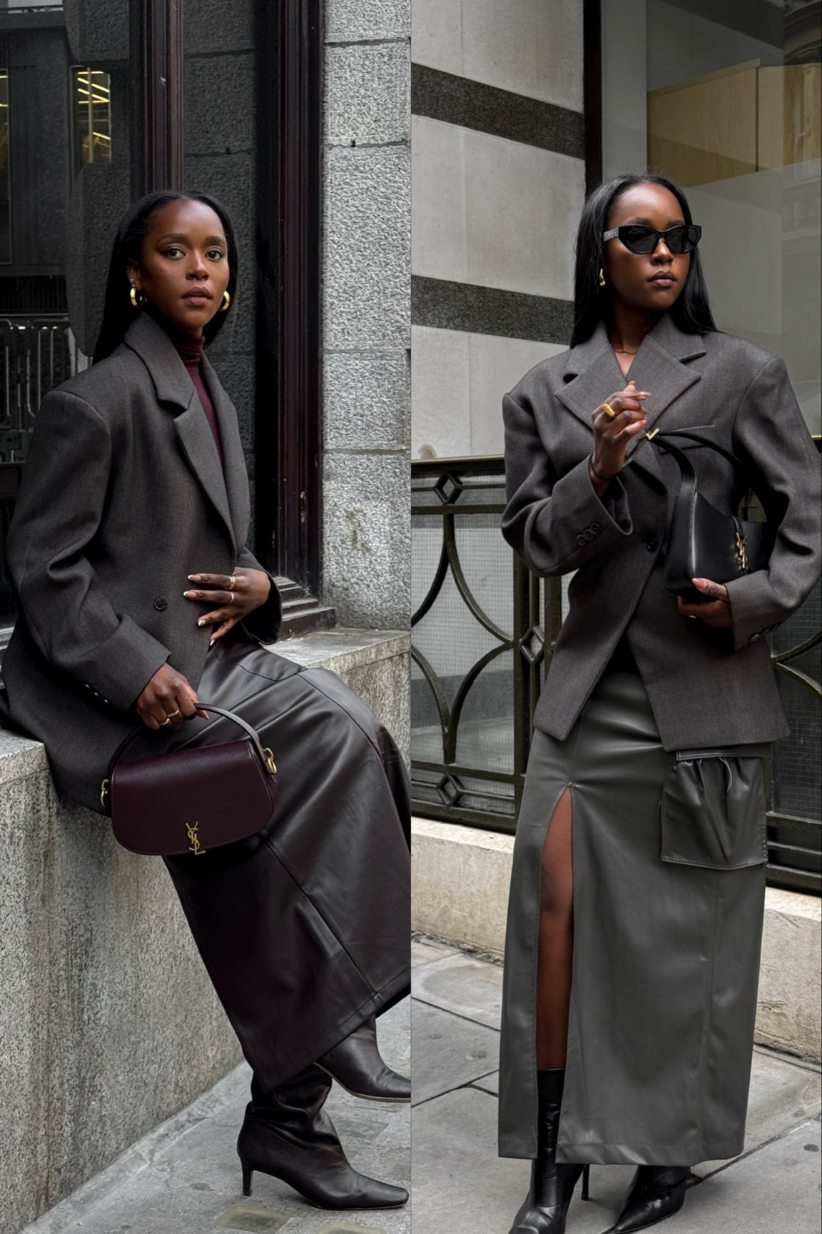 Oversized blazer & leather skirt 

#LTKstyletip #LTKworkwear #LTKwinter