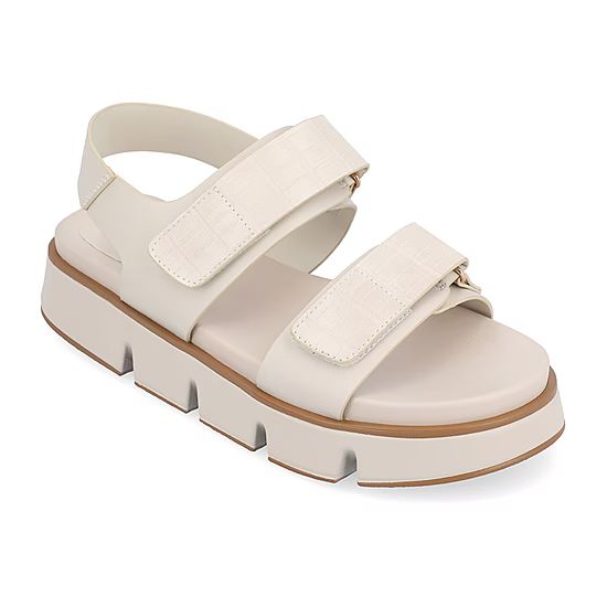 new!Journee Collection Maely Womens Adjustable Strap Footbed Sandals | JCPenney