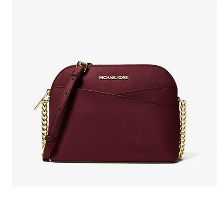 Michael Kors Women's Jet Set Medium Crossbody Leather Handbag (OXBLOOD) 35F1GTVC6T-oxbl | Walmart (US)