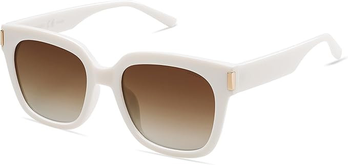 SOJOS Classic Polarized Sunglasses for Women Men Trendy Square Frame SJ2149 | Amazon (US)