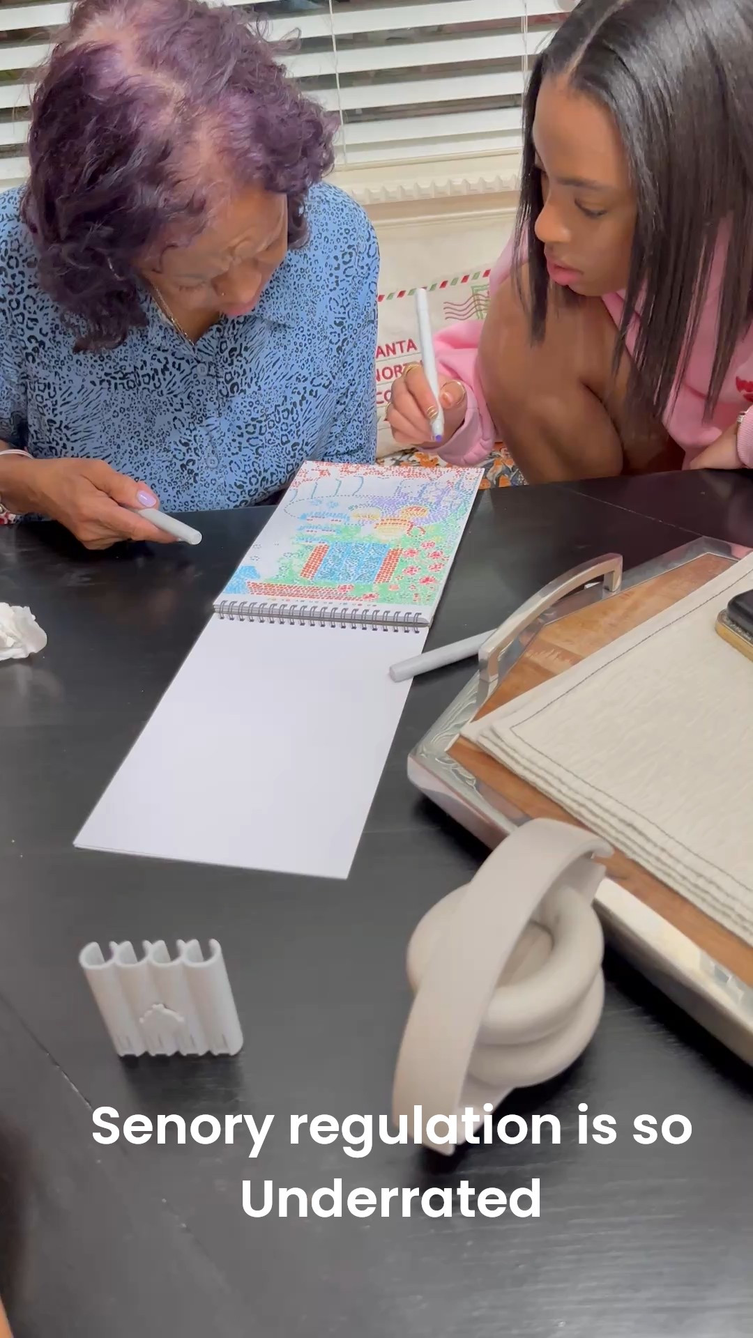 This has been getting us through grief and overstimulation one day at a time 