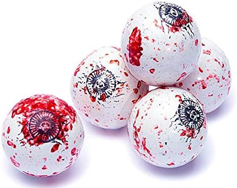 Bloody Spooky Eyes Eyeballs Halloween Gumballs Candy - 1 Pound Approximately 60 Gumballs | Amazon (US)