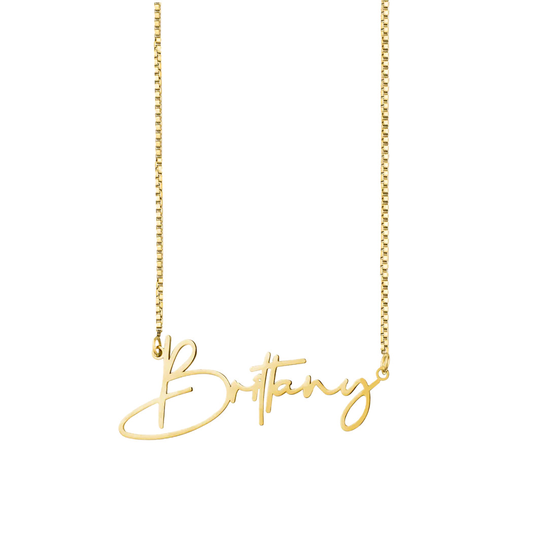 Modern Name Necklace | Mint & Lily