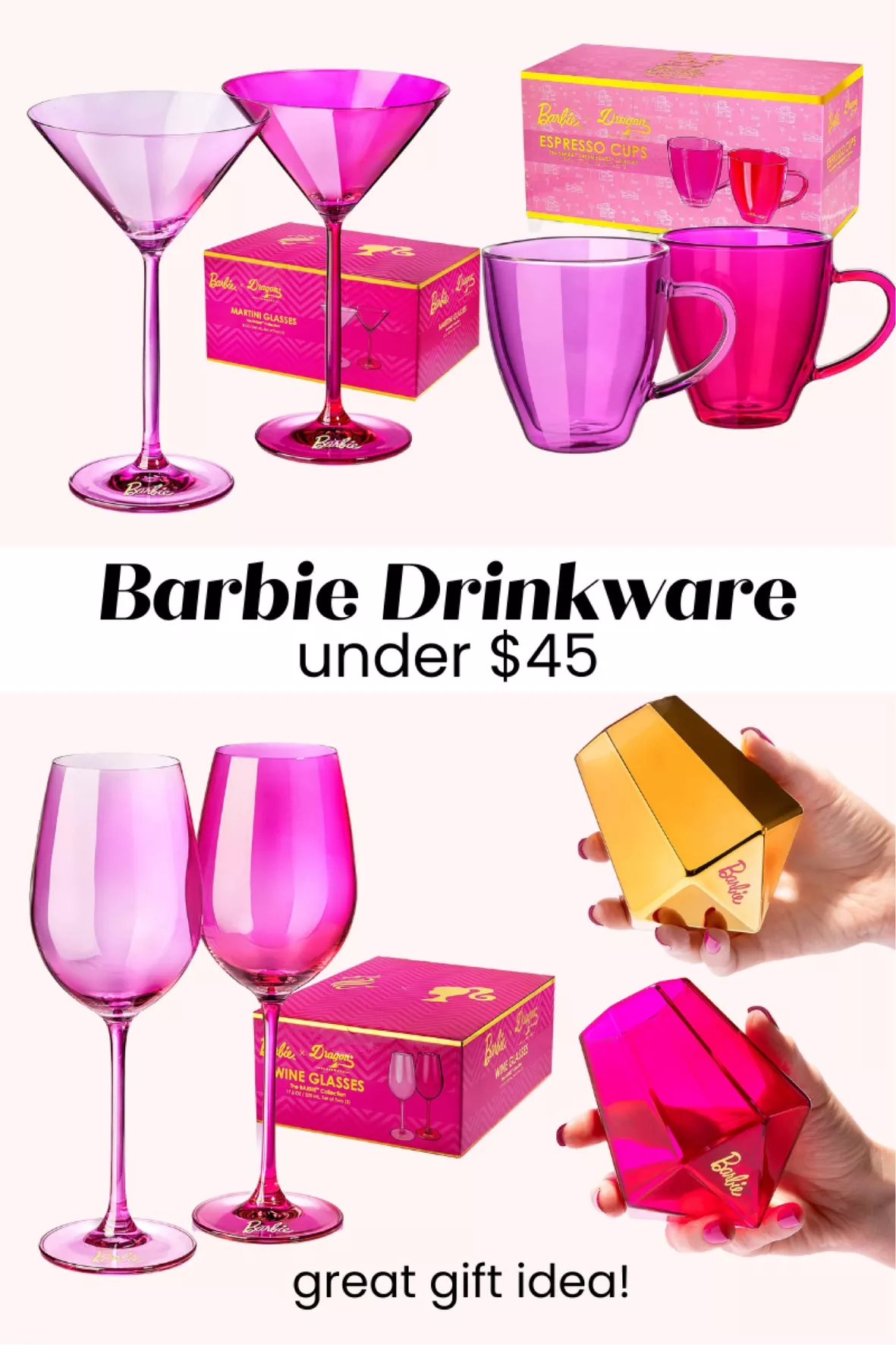 Barbie X Dragon Martini Glasses The Barbie Collection