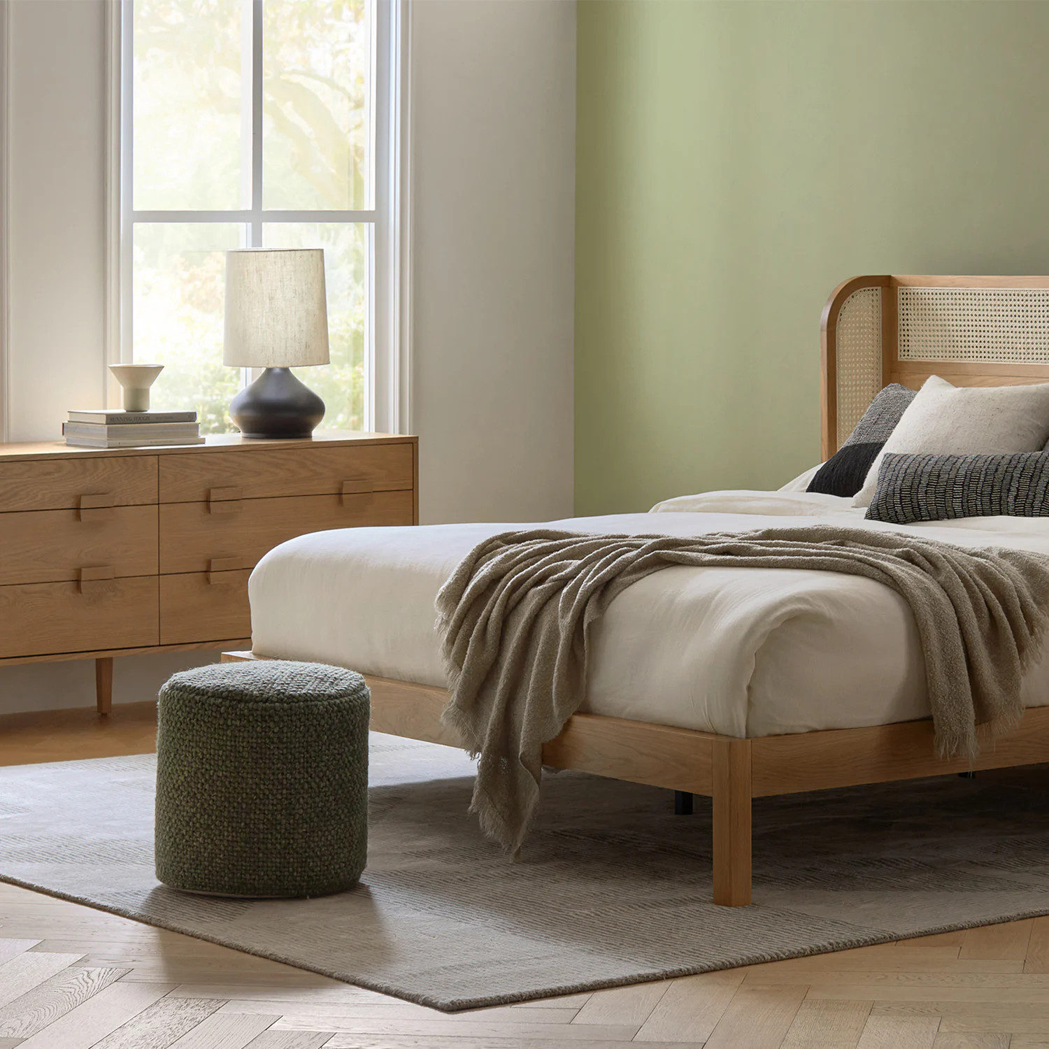 Texa 16" Pouf - Speckled Green | Article