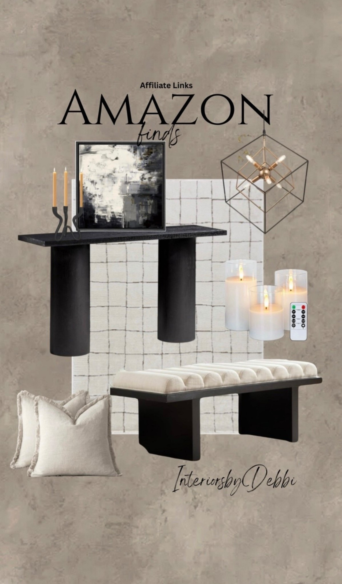 Amazon Finds
Area rug, console table, bench, chandelier, pillows, transitional home, modern decor, amazon find, amazon home, target home decor, mcgee and co, studio mcgee, amazon must have, pottery barn, Walmart finds, affordable decor, home styling, budget friendly, accessories, neutral decor, home finds, new arrival, coming soon, sale alert, high end look for less, Amazon favorites, Target finds, cozy, modern, earthy, transitional, luxe, romantic, home decor, budget friendly decor, Amazon decor #amazonhome



#LTKHome #LTKSeasonal