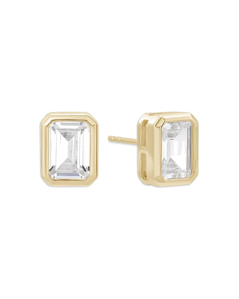 Shashi Baguette Cubic Zirconia Stud Earrings | Bloomingdale's (US)