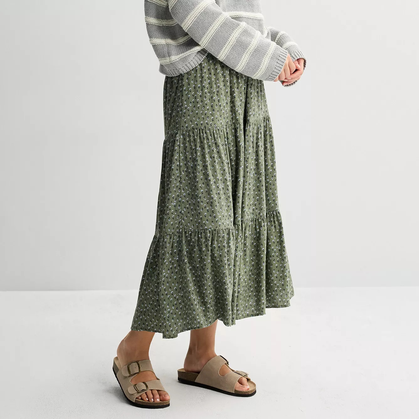 Juniors' SO\u00ae Tiered Midi Skirt | Kohl's
