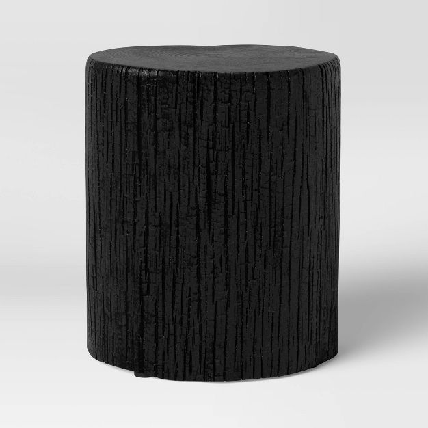 Wade Stump End Table Black - Threshold&#8482; | Target