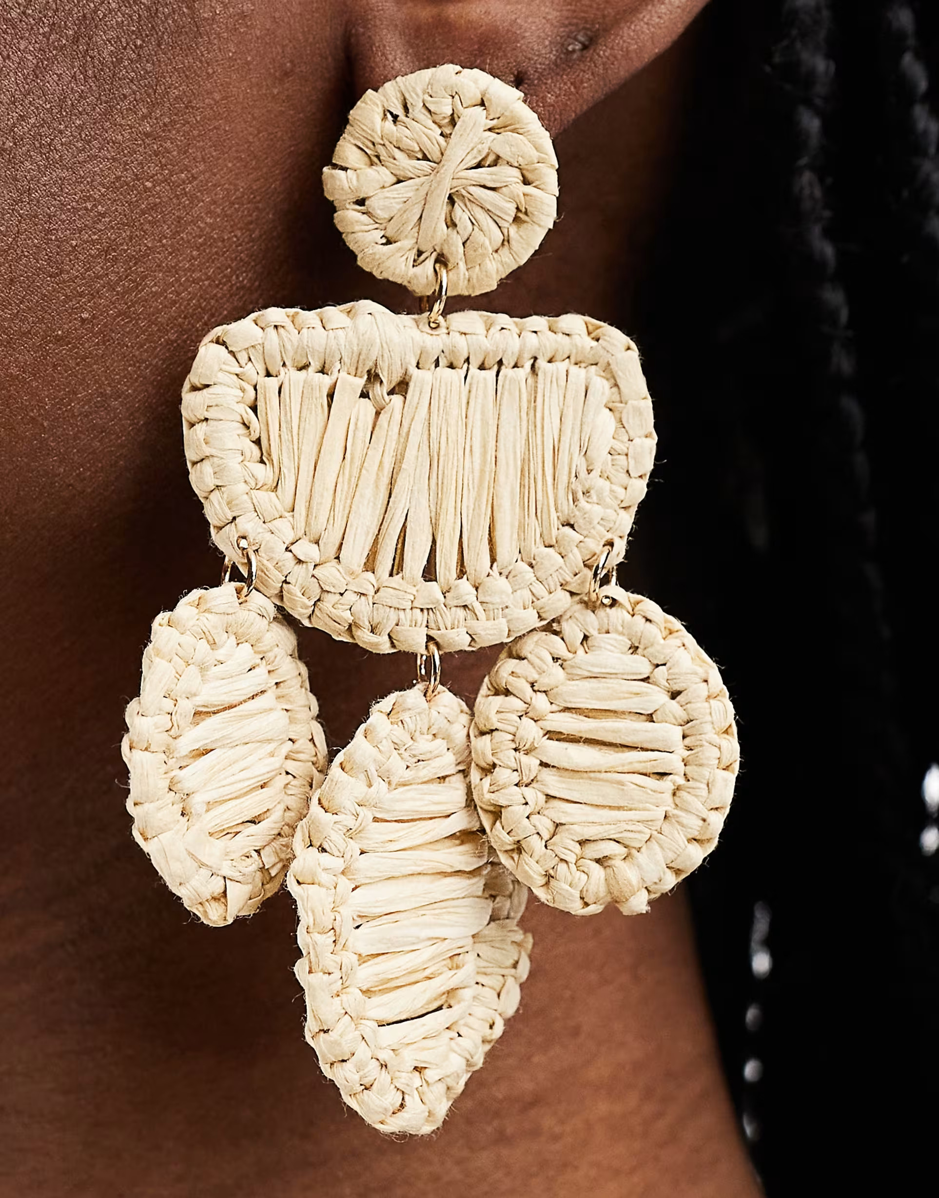 Mango crochet earrings in natural | ASOS | ASOS (Global)