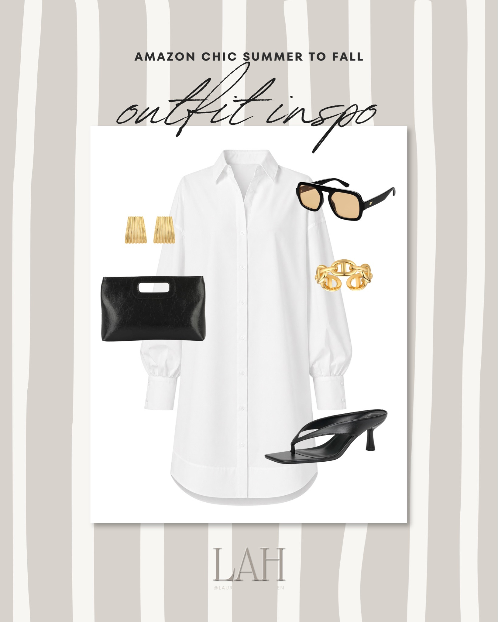 The most chic outfit for summer to fall! I love how elevated and sophisticated this whole look feels. Perfect for a night out, dinner, or even the office. All Amazon!

#LTKootd #LTKgrwm