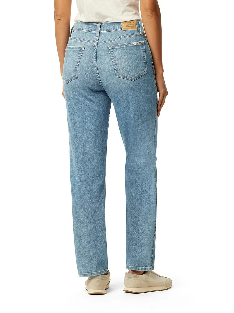 Levi Strauss Signature Women's Vintage High Rise Straight Jeans, 27" Inseam, Sizes 2-16 | Walmart (US)