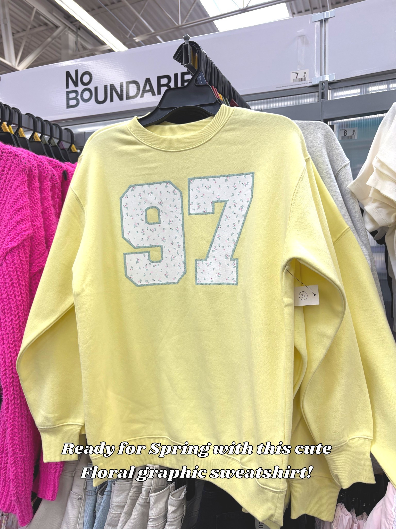 No Boundaries Walmart Oversized Graphic “97” floral Sweatshirt #walmart #walmartstyle #oversizedsweatshirts

#LTKFindsUnder50 #LTKTravel #LTKHome