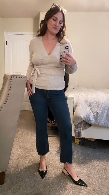 IT’S MY BIRTHDAY 🎉  Had to style a couple of new pieces I got as gifts on my bday shopping trip last night 🛍️ Express is having a big one get one free sale on everythingggg - consider it my gift to you 😘 Will be linking several of my fave sweaters later today including this one (wearing a Large) 

#LTKsalealert #LTKover40 #LTKmidsize