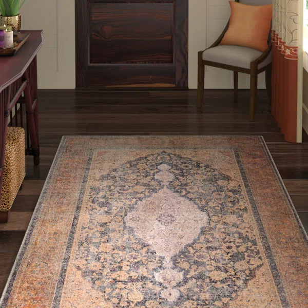 Mya Oriental Black/Brown Area Rug | Wayfair North America