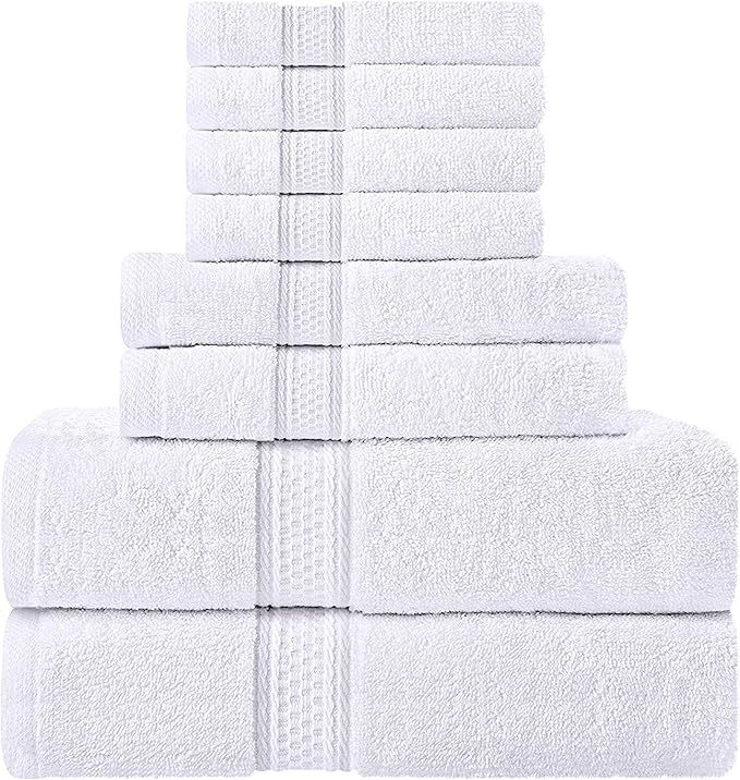 Utopia Towels Towel Set, 2 Bath Towels, 2 Hand Towels, and 4 Washcloths, 600 GSM 100% Premium Rin... | Amazon (US)