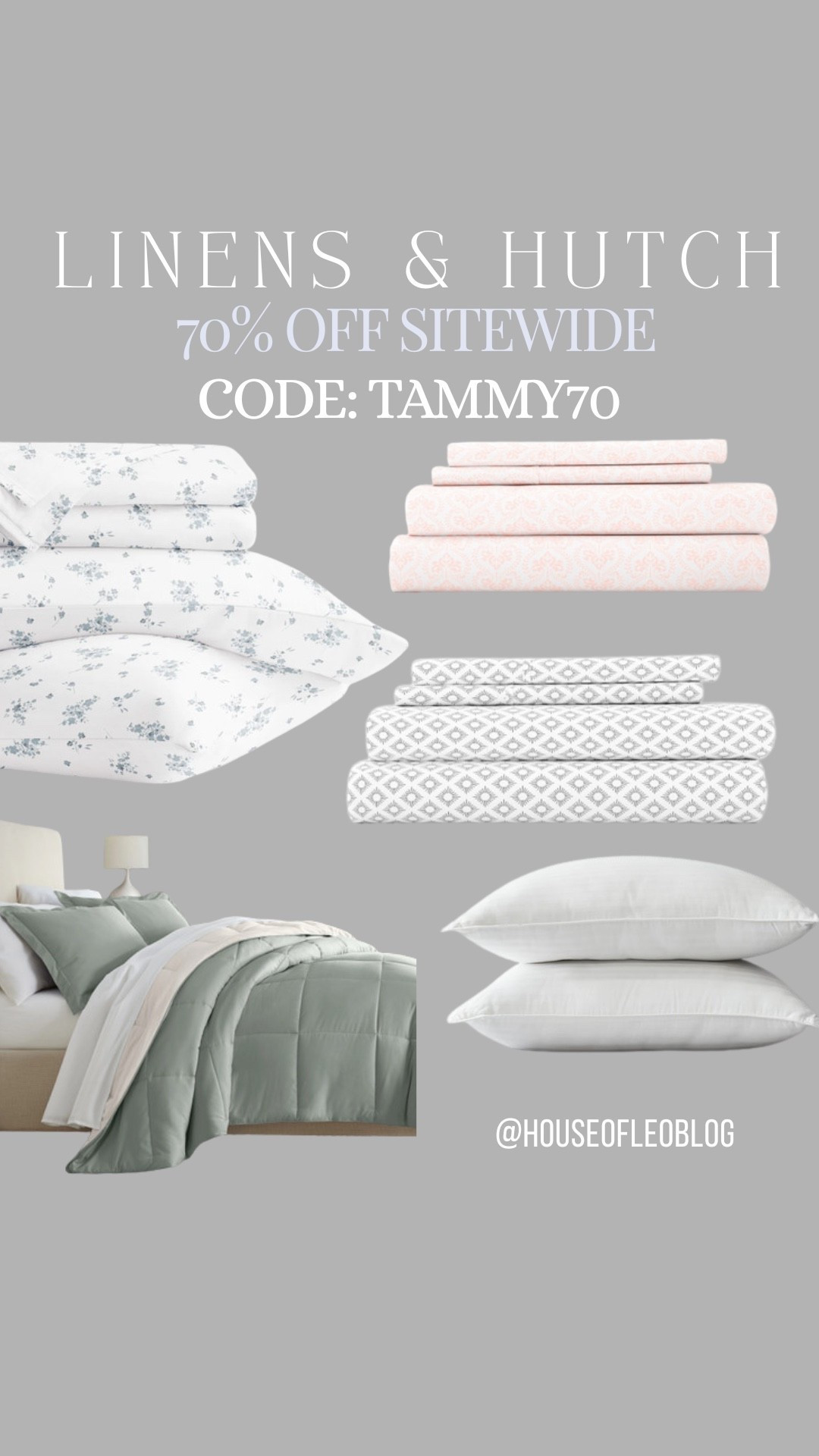 Code TAMMY70 for 70% off! Bedding, sheets, pillows

#LTKSaleAlert #LTKHome