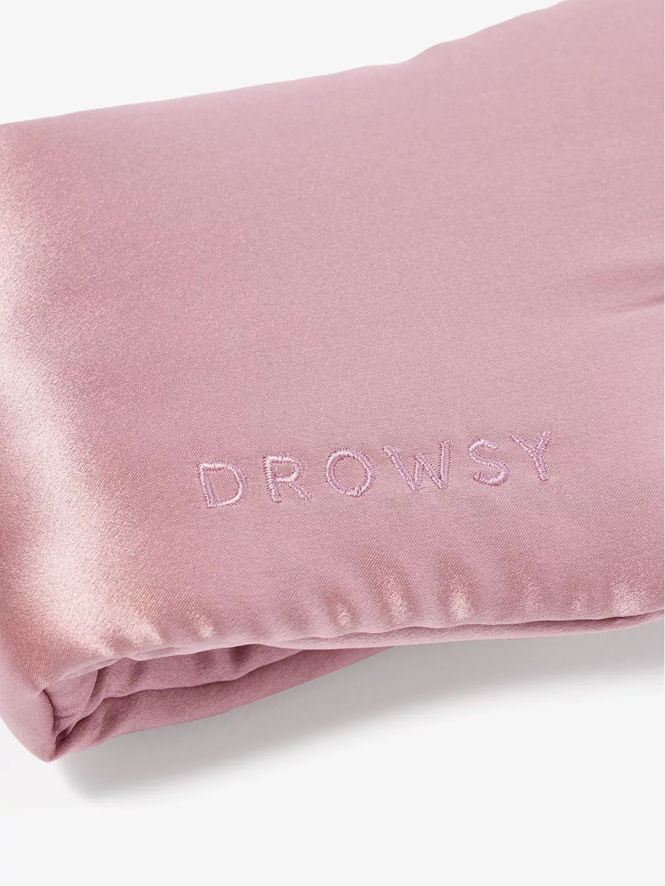 Brand-embroidered padded silk sleep mask | Selfridges