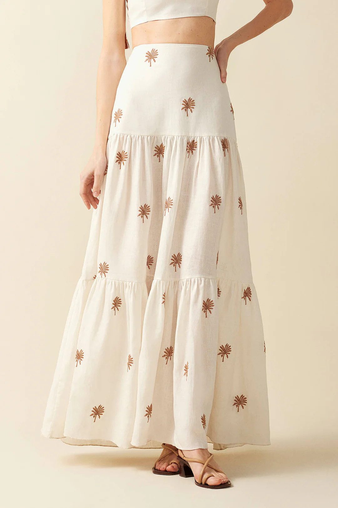 Kima Embroidered Skirt | COUPER