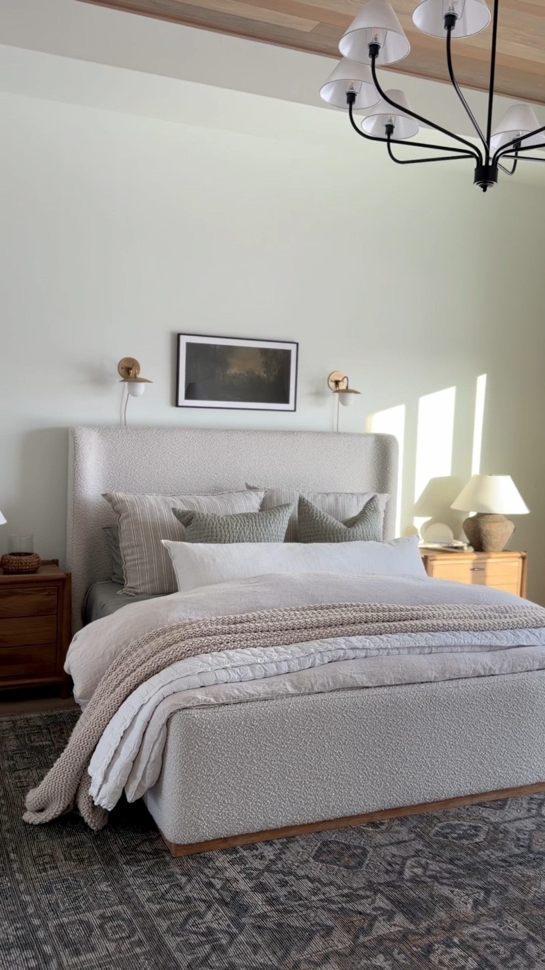 
I felt like our bedroom was missing something and when I saw these plug in wall sconces, I knew they were the missing piece! I love that they are a nod to our old bedroom, this art is from our previous bedroom too. 

You can order these as hardwired lights or add a plug option like we did. I also linked a few more similar styles from the same shop. ☺️

#bedroomdesign #primarybedroom #greenbedding #cottagehomestyle 

#LTKHome