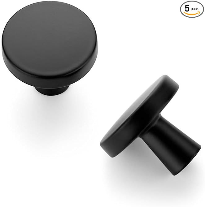 JOY DECOR 5 Pack Kitchen Cabinet Knobs Solid Drawer Knobs Dresser Knobs 1-1/4 Inch Drawer Pulls M... | Amazon (US)
