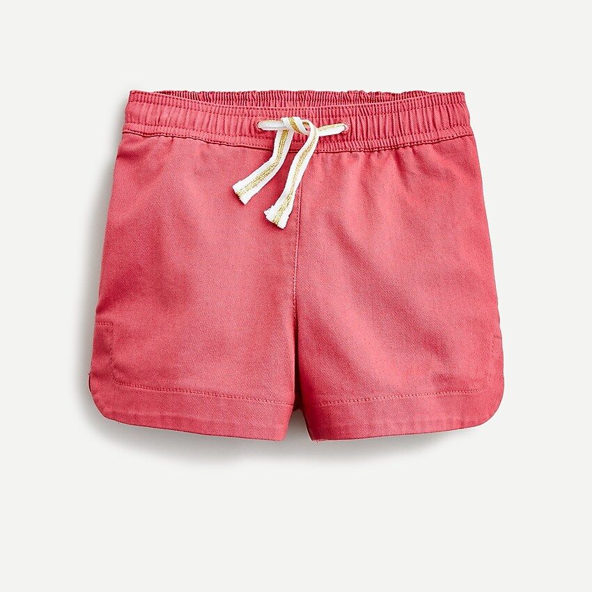 Girls' fishtail-hem shorts in chino | J.Crew US