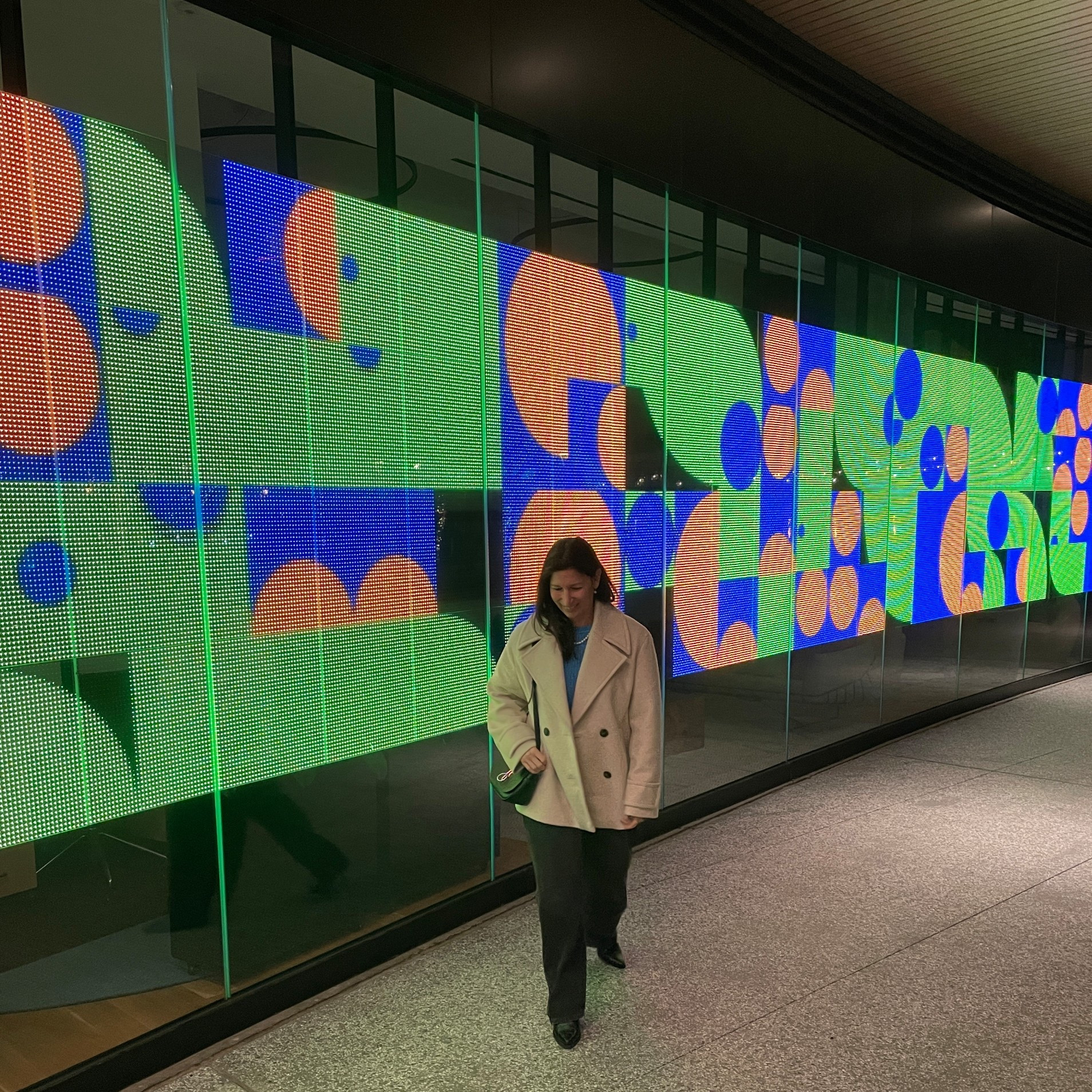 Cozy in my peacoat while checking out artistic lights ❤️

#LTKootd #LTKSaleAlert #LTKOver40