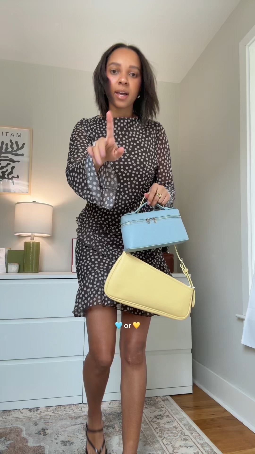 Spring outfit, spring dress, yellow shoulder bag, blue hand bag 

#LTKFindsUnder50 #LTKFindsUnder100 #LTKSaleAlert