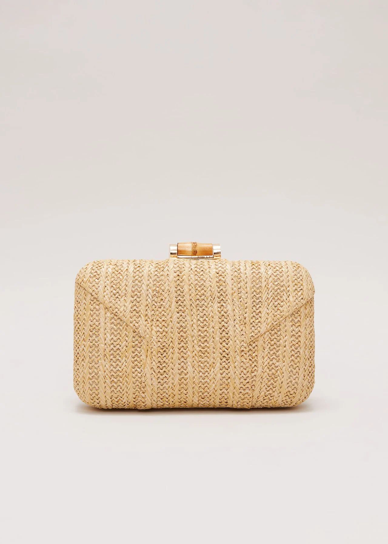 Stuctured Raffia Clutch Bag | Phase Eight (UK)