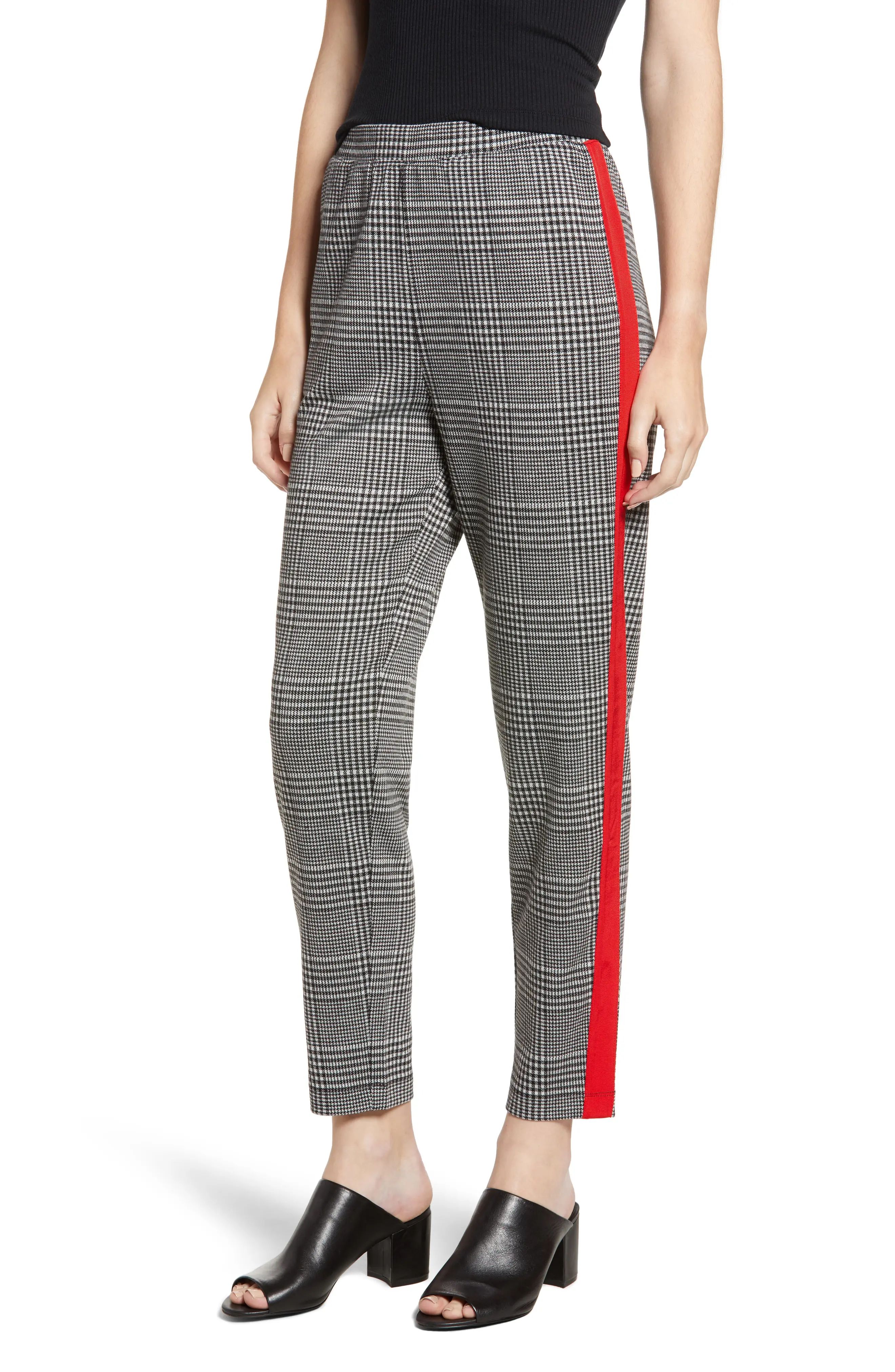 BP. Side Stripe Glen Plaid Pants | Nordstrom