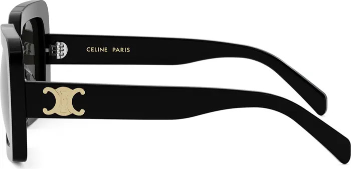 CELINE Triomphe 56mm Square Sunglasses | Nordstrom | Nordstrom