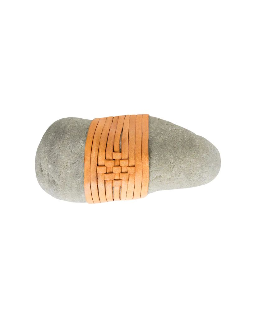 Leather & Stone Paper Weight | McGee & Co.