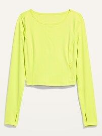 PowerSoft Long-Sleeve Cropped Performance Top for Women | Old Navy (US)