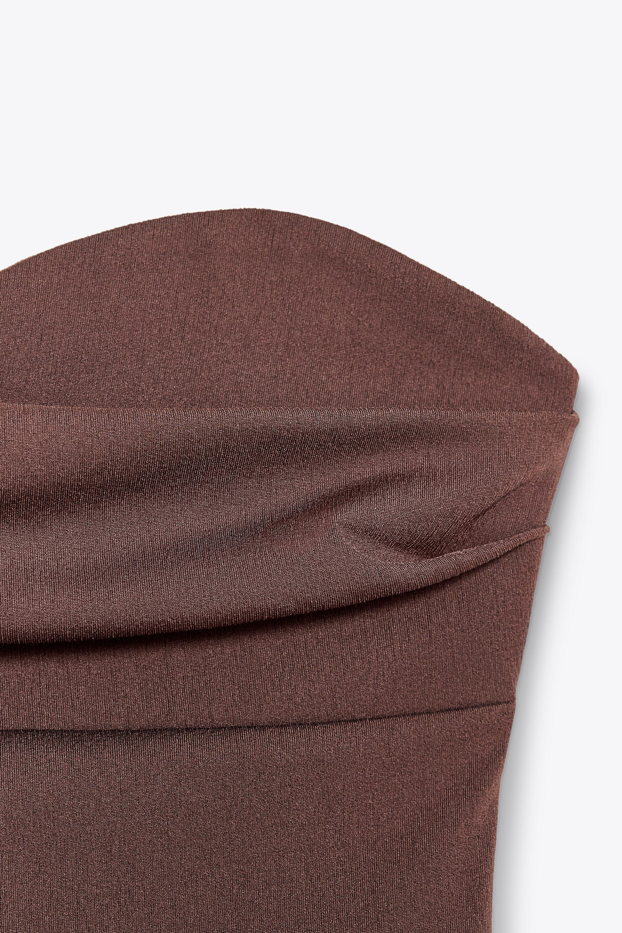 Bandeau top with a sweetheart neckline and exposed shoulders. | Zara UK