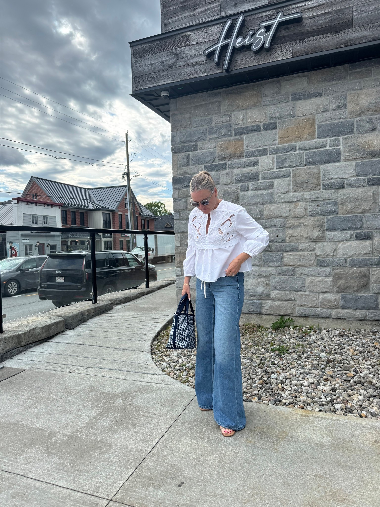 Summer denim and white style 

#LTKcanada #LTKsummer