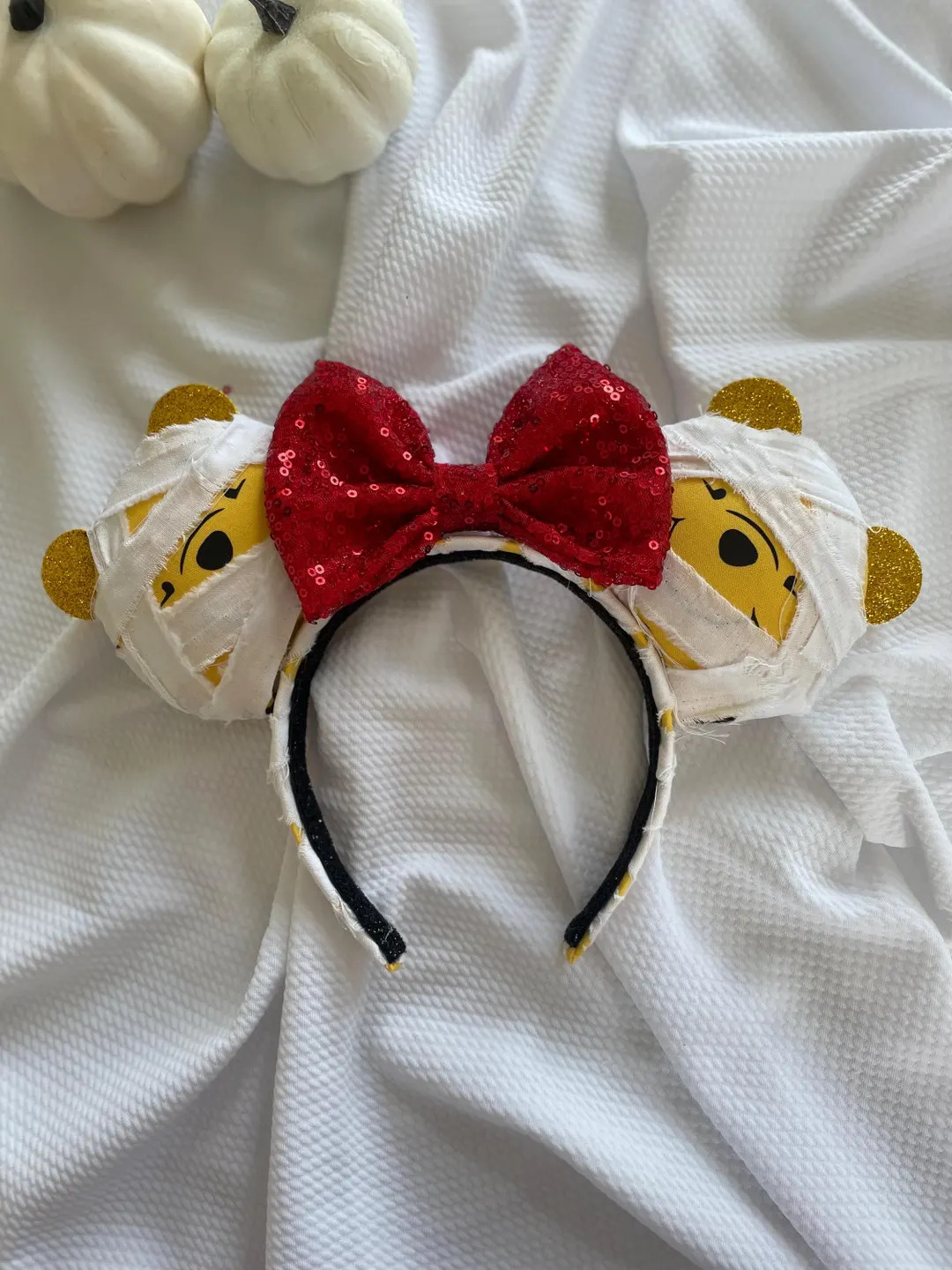 Mummy Pooh Bear Ears: Spooky Halloween Park Headband - Etsy | Etsy (US)