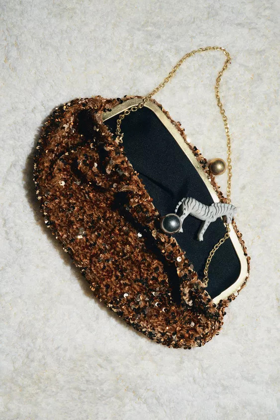 SEQUIN CLUTCH BAG | Zara UK