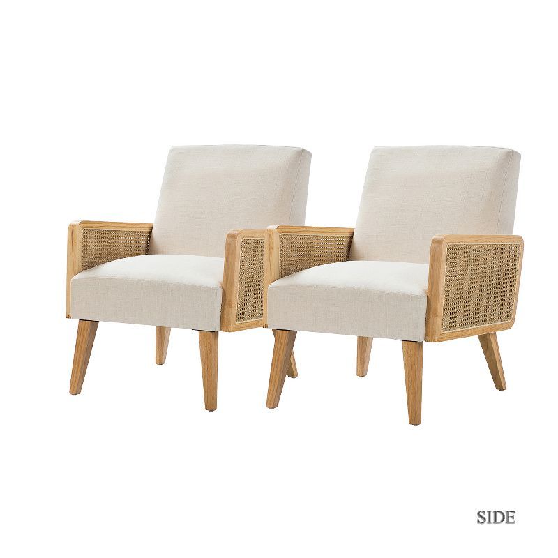 Chloé Cane Accent Chair Set of 2 | Karat Home | Target