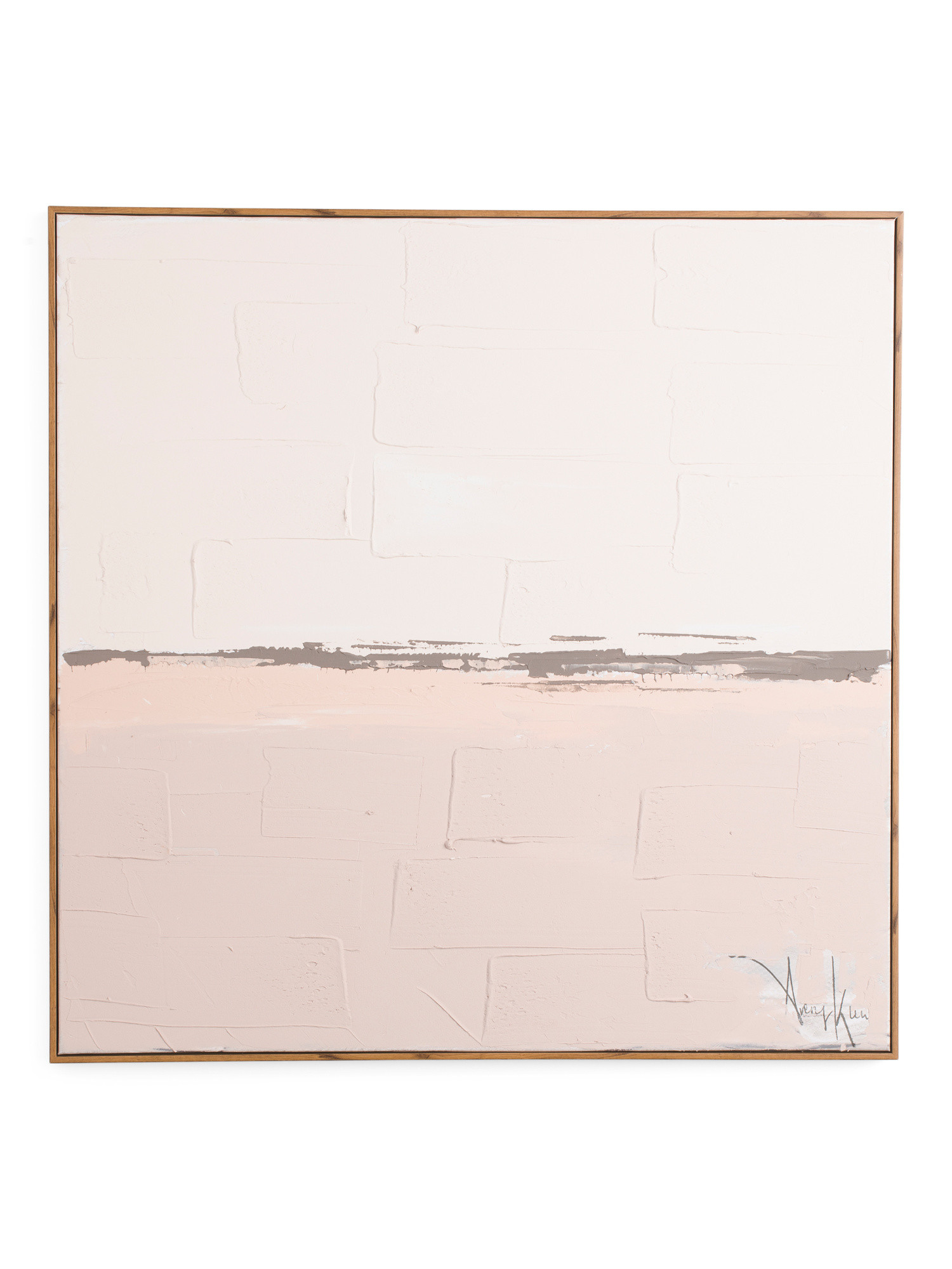 30x30 Soft Sea Plaster Abstract Wall Art | TJ Maxx