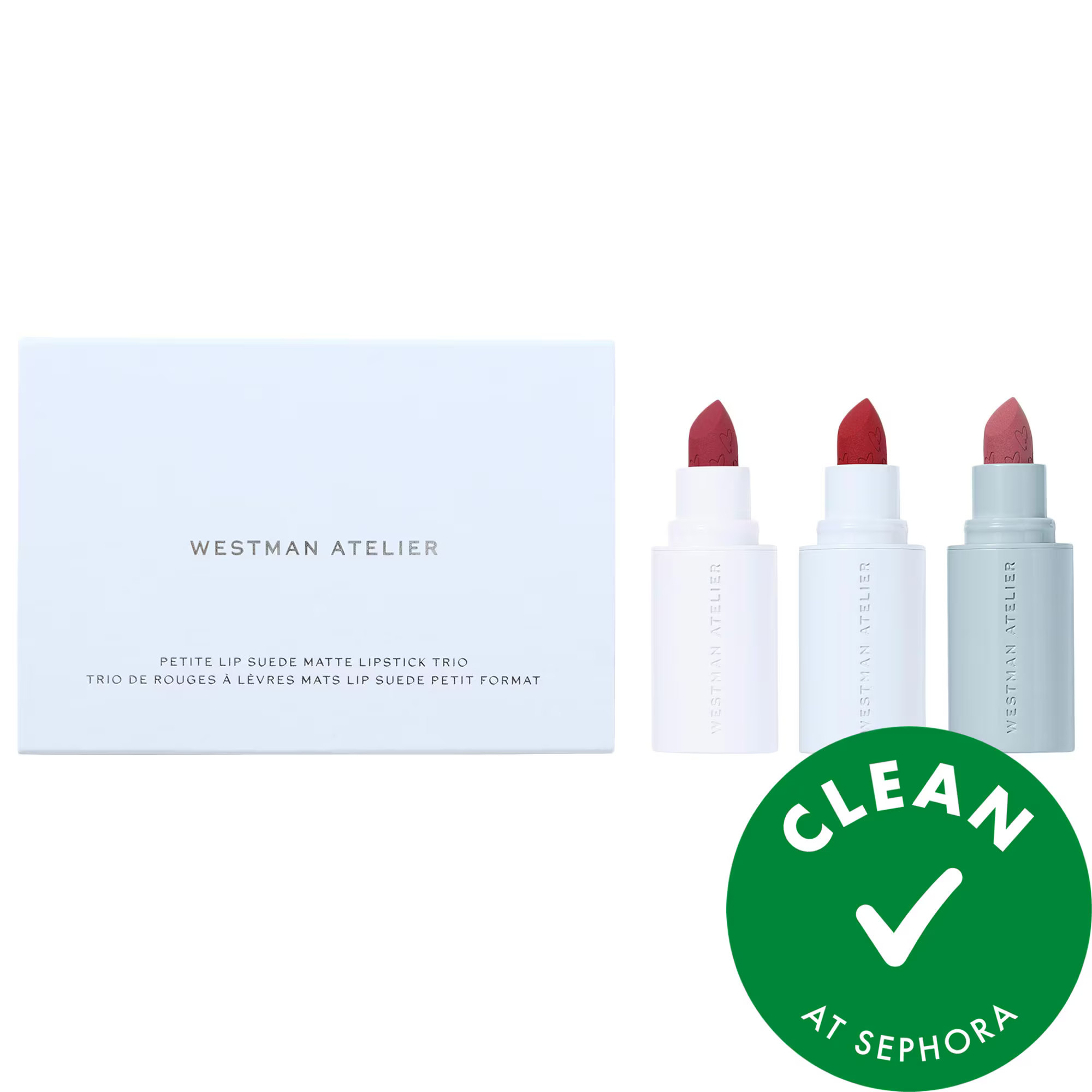Westman Atelier Mini Lip Suede Hydrating Matte Lipstick Trio Gift Set 0.04 oz/1.2 g | Sephora (US)