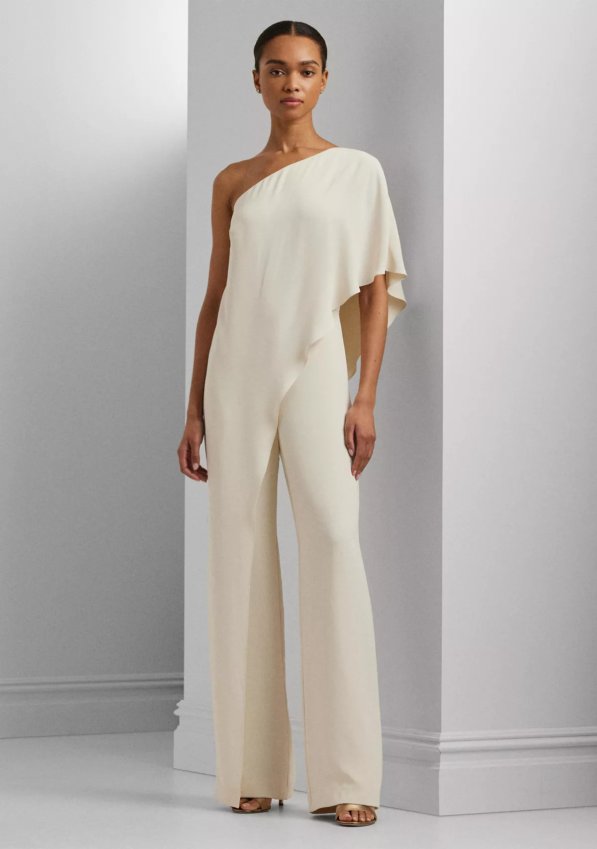 Lauren Ralph LaurenCape Georgette One-Shoulder Jumpsuit | Belk