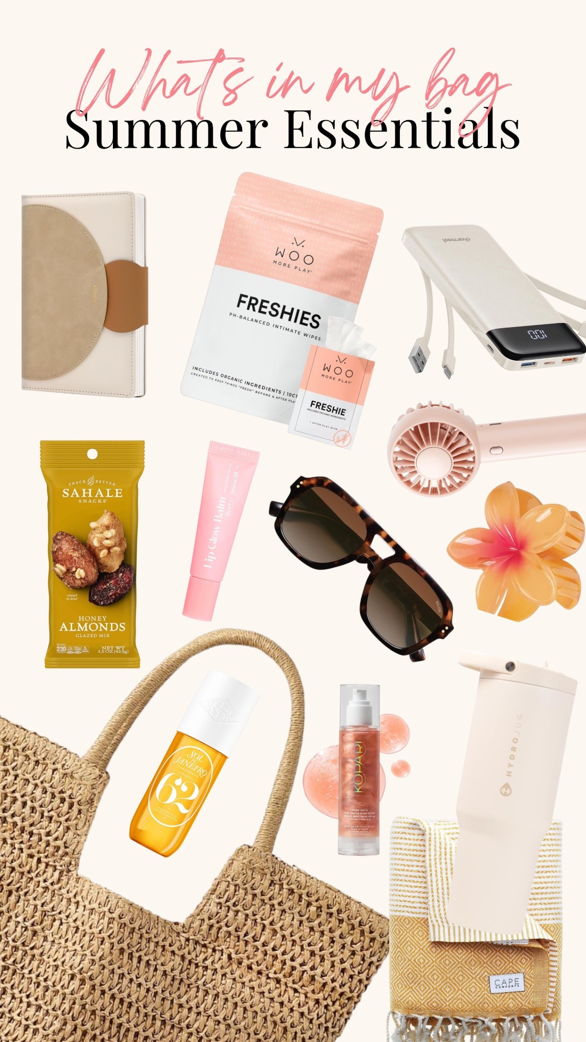 Hey ~ Hey Sunshines, what’s in my bag this summer is all about staying ready, fresh, and glowing on the go ☀️ From beauty must-haves to everyday mama essentials, I’m sharing everything I keep close for busy days and sunshine moments 💛

#whatsinmybag #summeressentials #momlife #everydaycarry #momstyle #summervibes #bagessentials #lifestylemom #raisinggreatness #pinterestfinds

#LTKTravel #LTKSeasonal #LTKSwim
